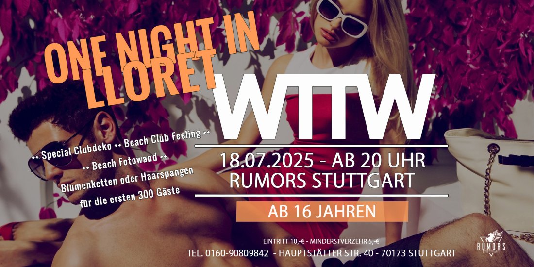 WTTW ab 16 Jahren - Stuttgarts angesagteste 16er Party!, 18 July | Event in Stuttgart | AllEvents