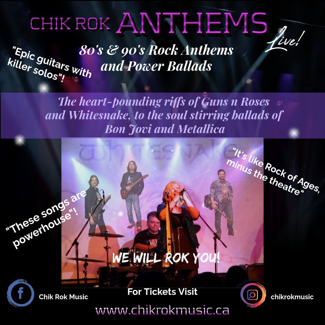 Chik Rok Anthems Live at 19 on the Park Stouffville!, 1 November | Event in Stouffville | AllEvents