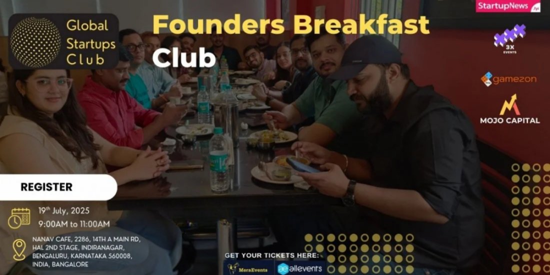 Bengaluru Founders Breakfast Club 2025, 19 July | Event in Bangalore | AllEvents