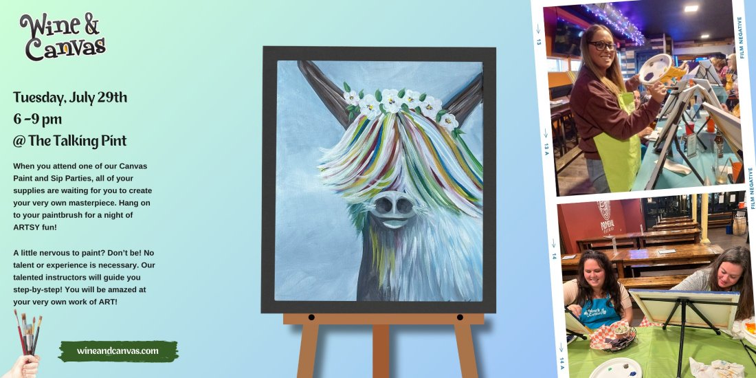 Riverview Paint and Sip – Highland Coo, 29 July | Event in Riverview | AllEvents