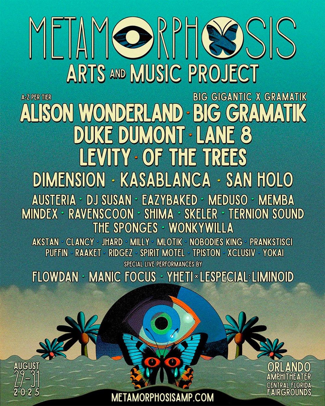 Metamorphosis Festival 2025, Orlando Amphitheater, 29 August to 31 ...