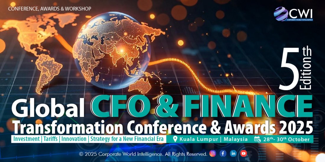 5th Edition: Global CFO & Finance Transformation Conference and Awards 2025, 28 October | Event in Kuala Lumpur
