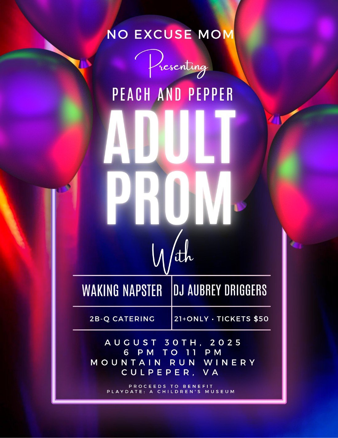 Peach and Pepper Adult Prom, 30 August | Event in Culpeper | AllEvents