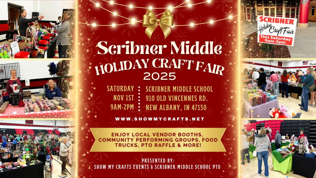 Scribner Middle Holiday Craft Fair 2025, 1 November | Event in New Albany | AllEvents
