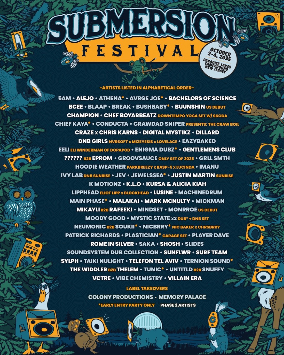 Submersion Festival 2025, 2 October | Event in Hammonton | AllEvents