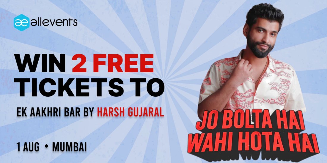 Jo Bolta Hai Wahi Hota Hai feat Harsh Gujral, 1 August | Event in Mumbai | AllEvents