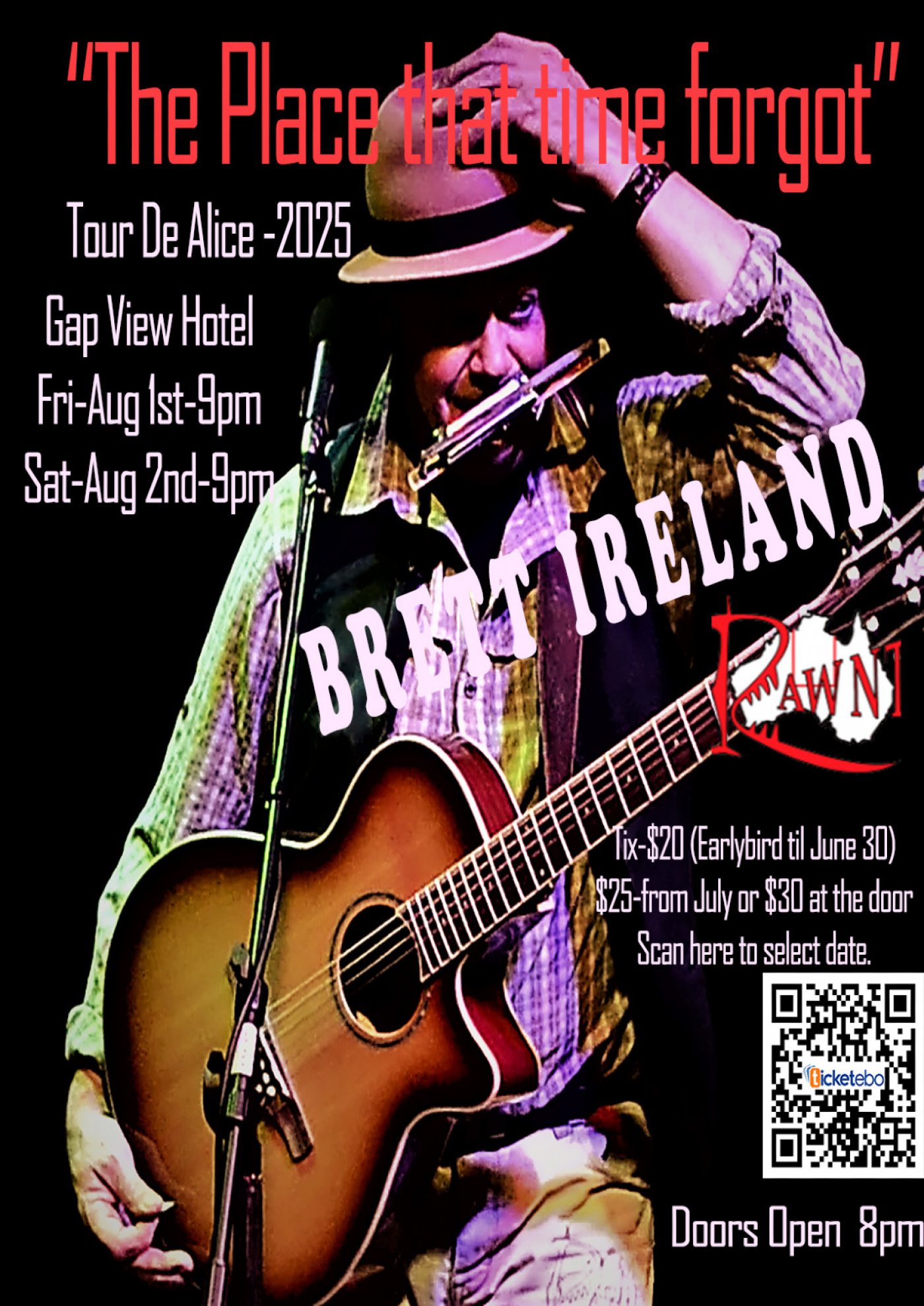 RawNT's Brett Ireland- The Place that time Forgot Tour2025, 1 August | Event in Alice Springs | AllEvents