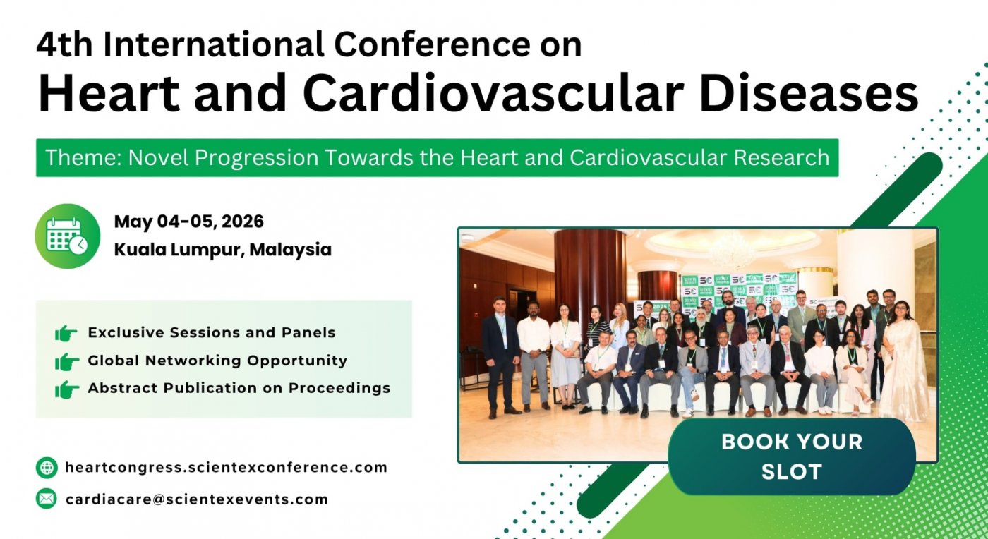 4th International Conference on Heart and Cardiovascular Diseases, 4 May | Event in Kuala Lumpur | AllEvents
