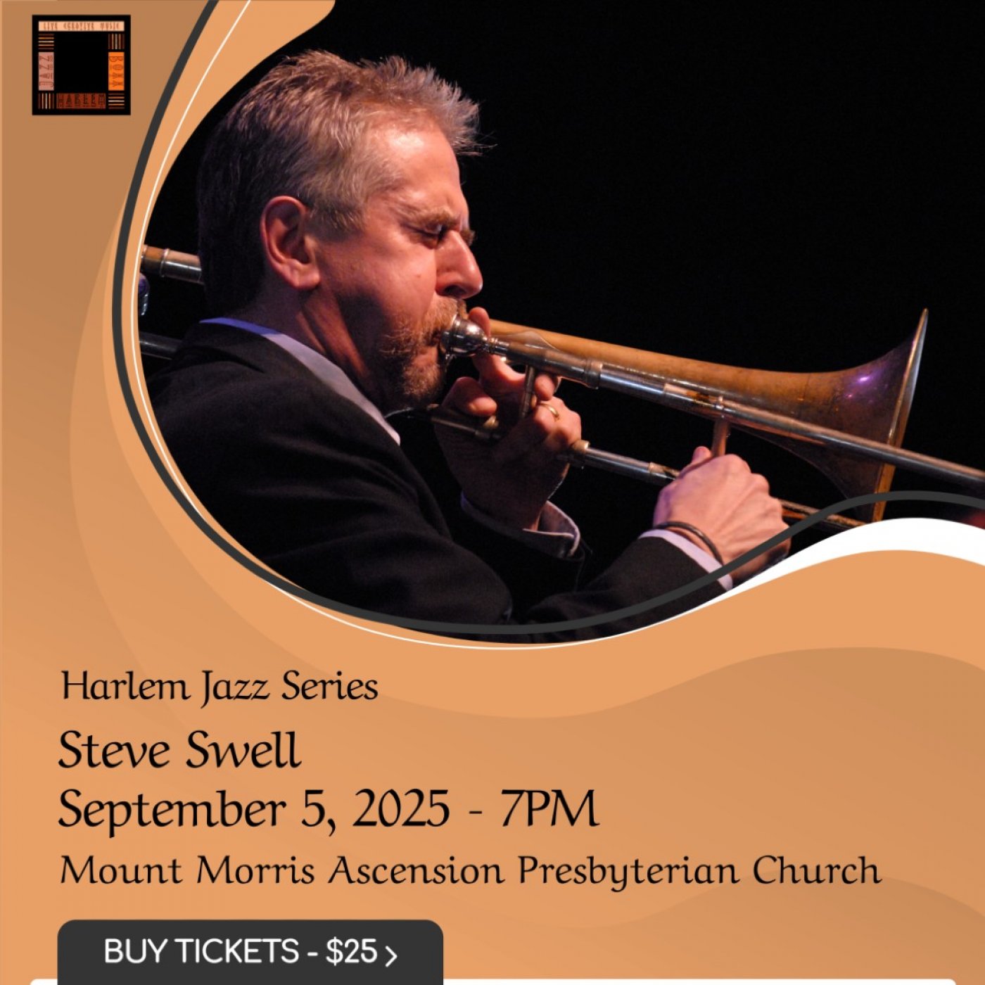 Harlem Jazz Series - Steve Swell, 5 September | Event in New York | AllEvents