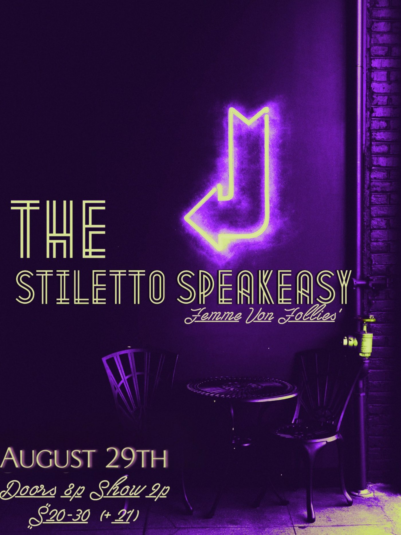 Femme Von Follies’ The Stiletto Speakeasy!, 29 August | Event in Boise | AllEvents