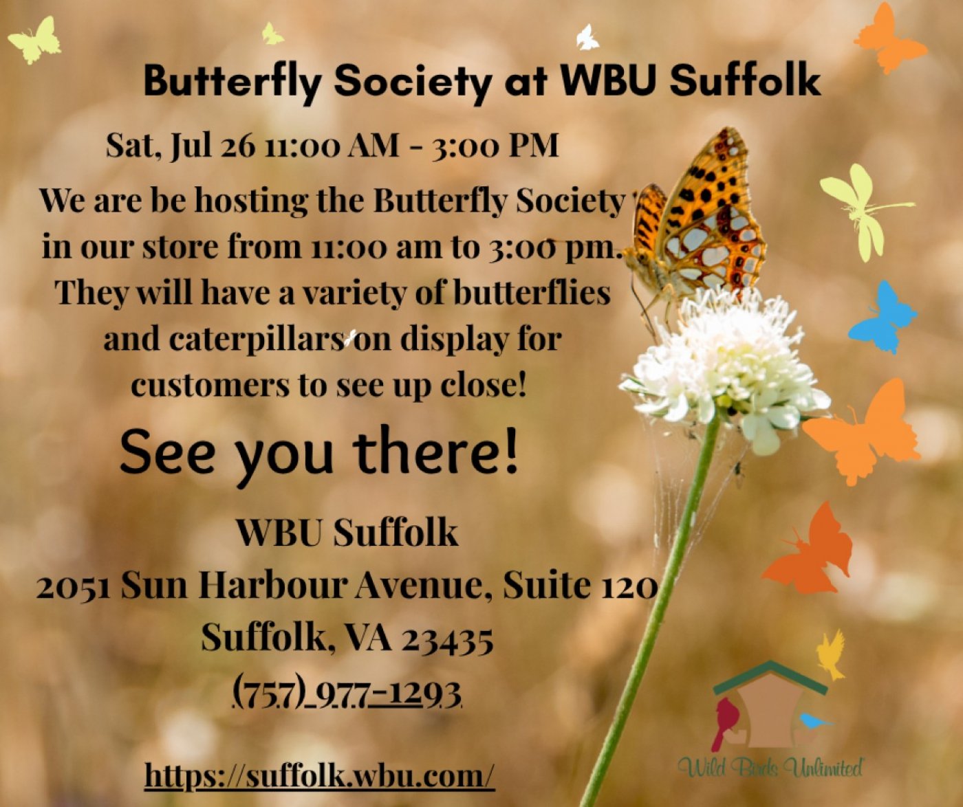 In store Butterfly Event, 26 July | Event in Suffolk | AllEvents