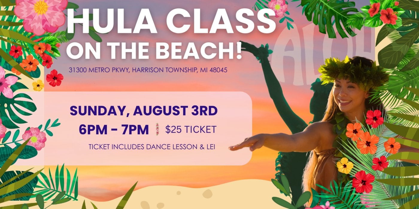 HULA EVENT ON THE BEACH | LAKE ST CLAIR METROPARK, $25, 3 August | Event in Harrison Township | AllEvents