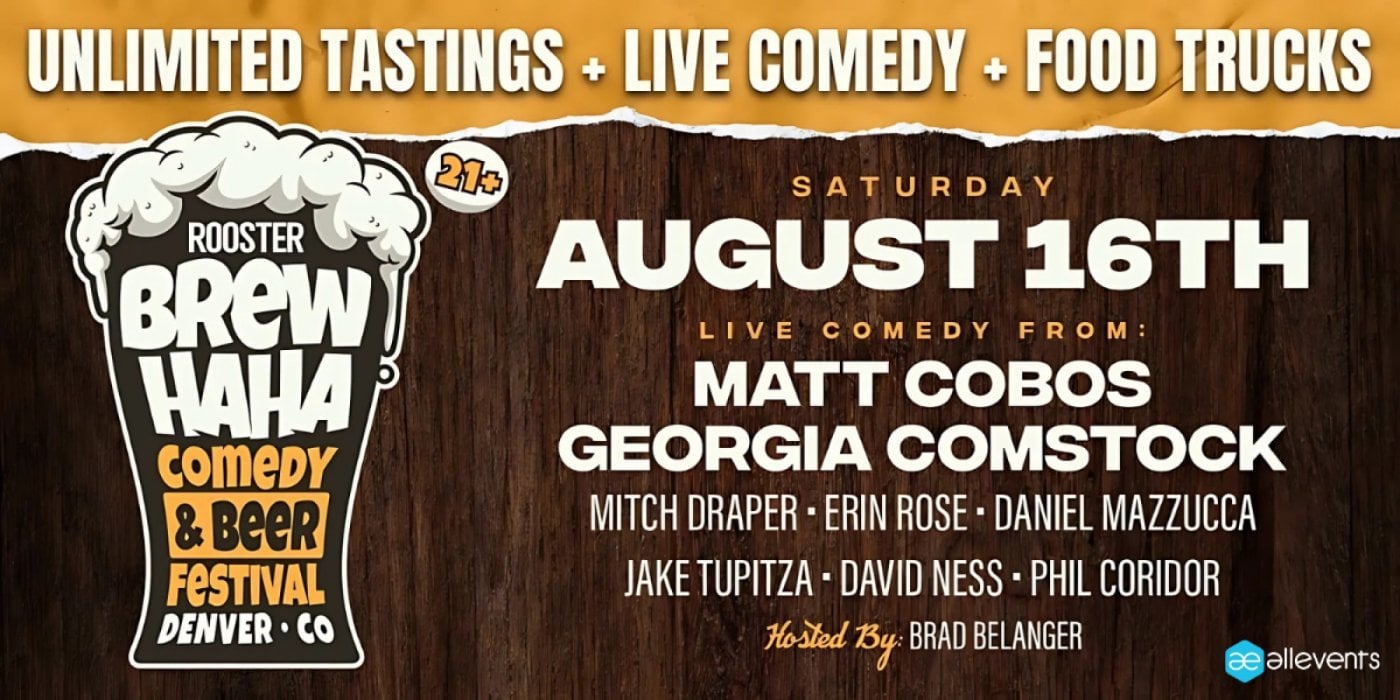 Rooster's BrewHaha | Denver's Comedy & Beer Festival, 16 August | Event in Denver | AllEvents
