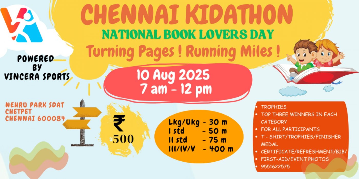 CHENNAI KIDATHON 2025, 10 August | Event in Chennai | AllEvents