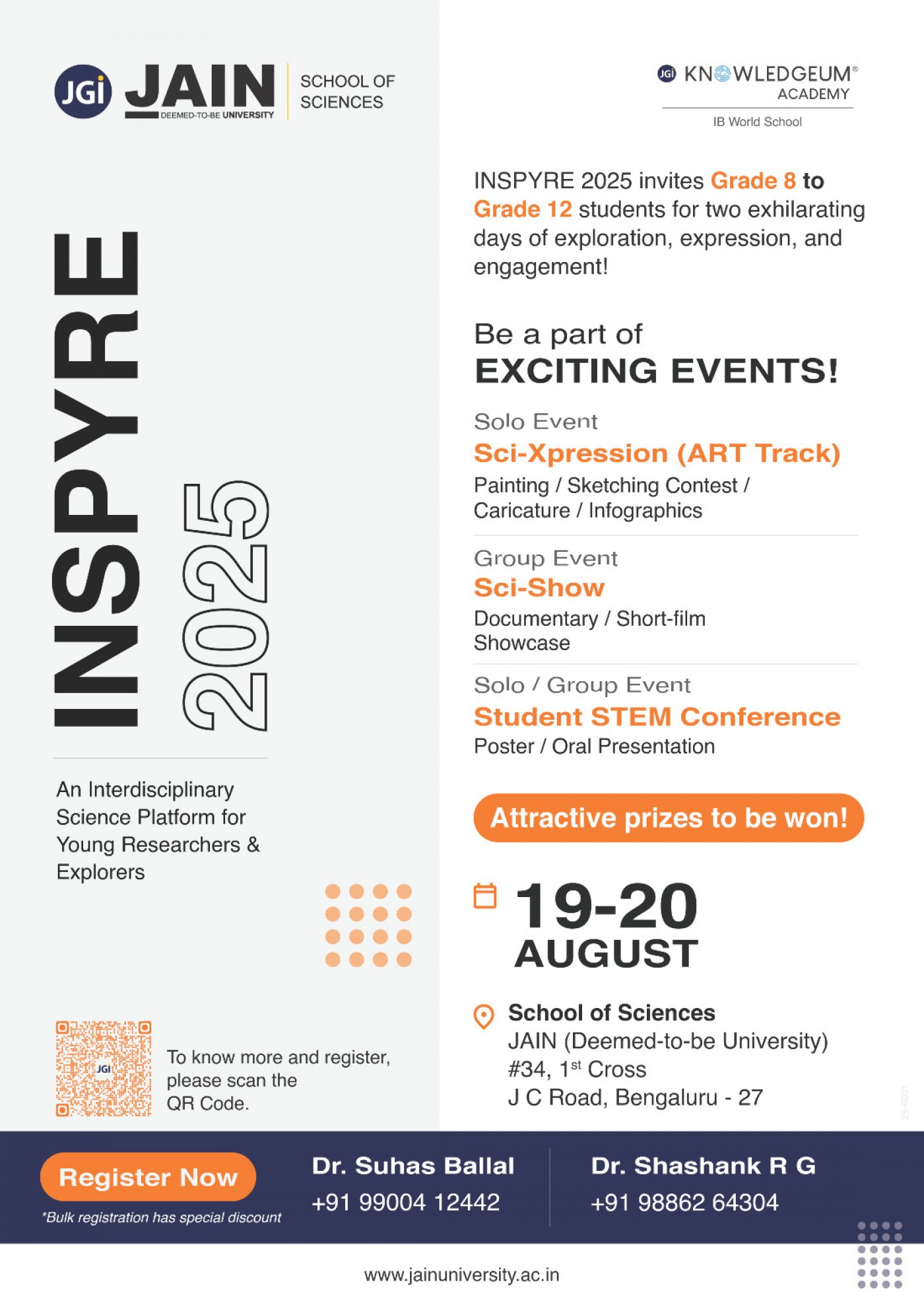 INSPYRE - 2025, 19 August | Event in Bangalore | AllEvents