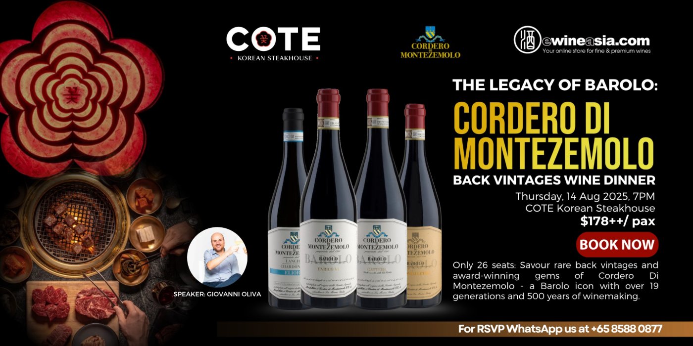 Barolo Back Vintages Wine Dinner, 14 August | Event in Singapore | AllEvents