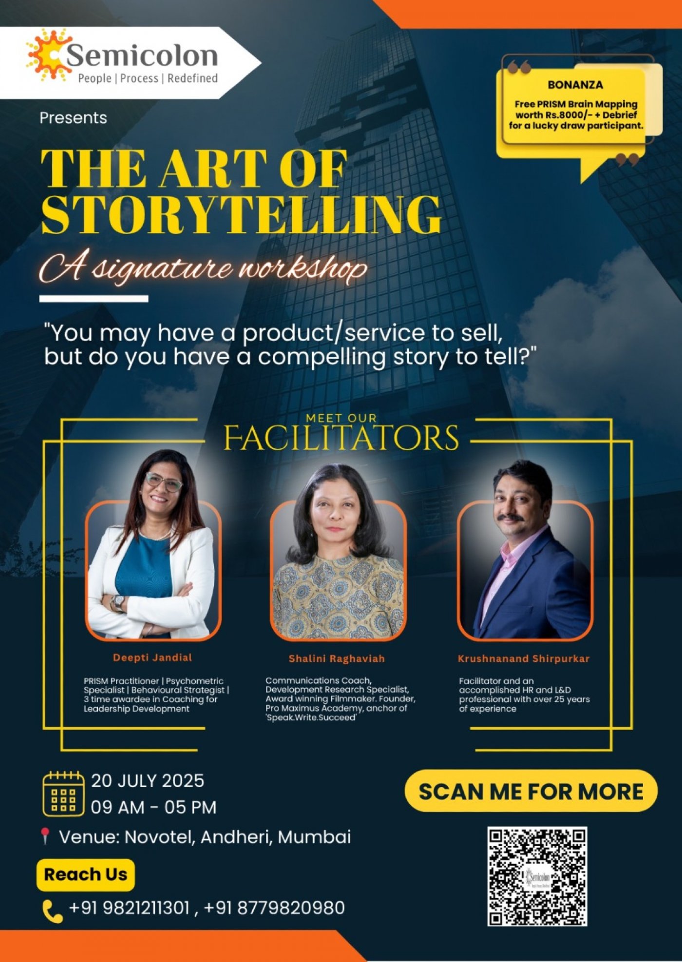 The Art of Storytelling, 20 July | Event in Mumbai | AllEvents