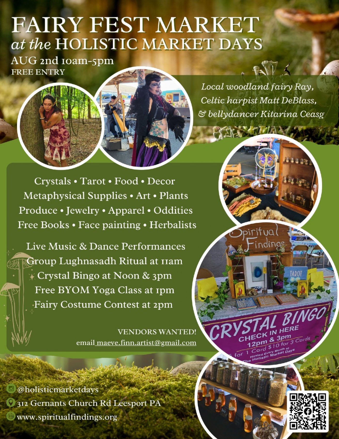 Holistic Market Days - Fairy Fest Market, 2 August | Event in Leesport | AllEvents