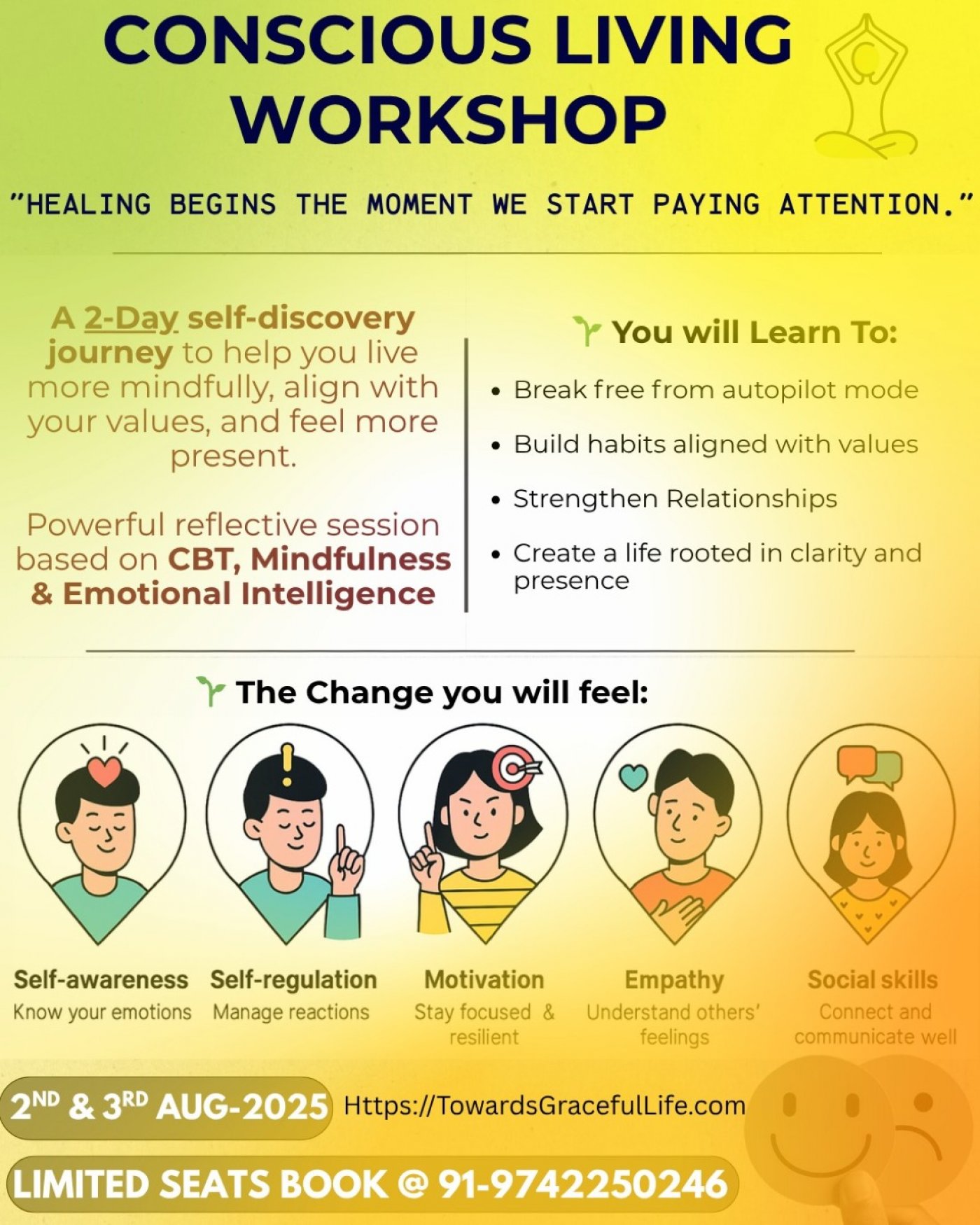 Conscious living workshop - Online, 2 August | Online Event | AllEvents