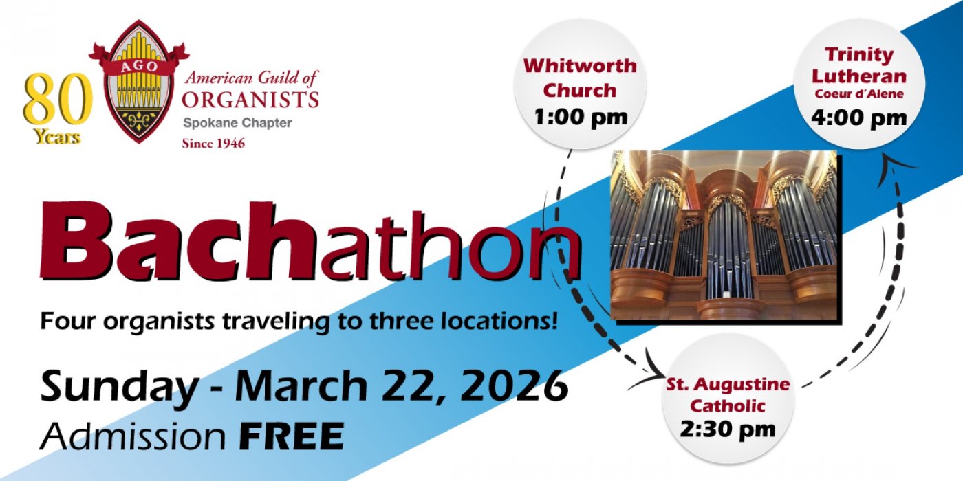 Bachathon 2026 Concert, St. Augustine Catholic Church, Spokane, 22