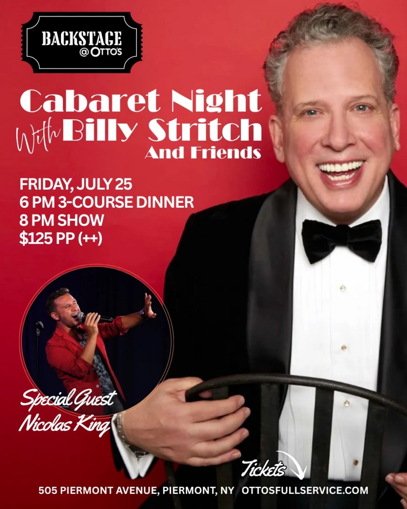 Cabaret Night with Billy Stritch at Otto's Full Service, 25 July | Event in Piermont | AllEvents