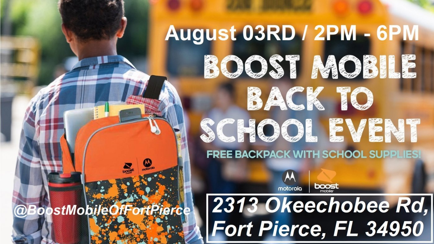 Free Back To School Supplies For Your Child! By Boost Mobile, 3 August | Event in Fort Pierce | AllEvents