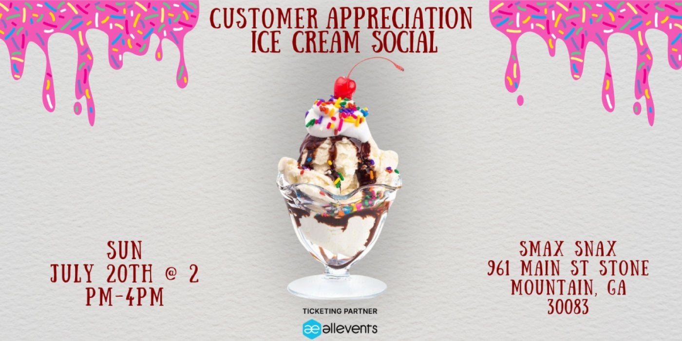 Angie P's 2025 Customer Appreciation Ice Cream Social on National Ice Cream Day, 20 July | Event in Stone Mountain