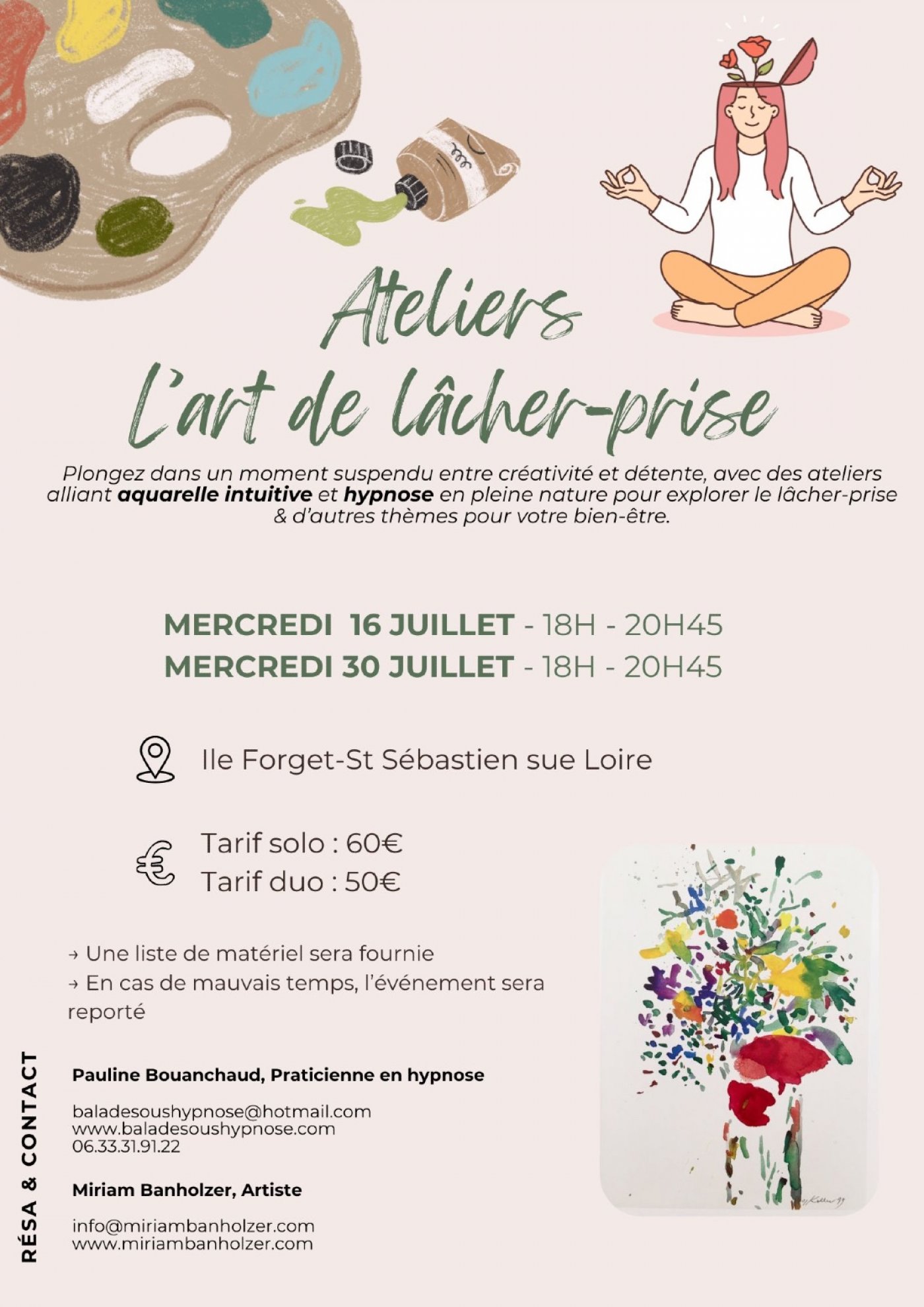 Aquarell and Hypnosis Workshop in Nantes  | Online Event | AllEvents
