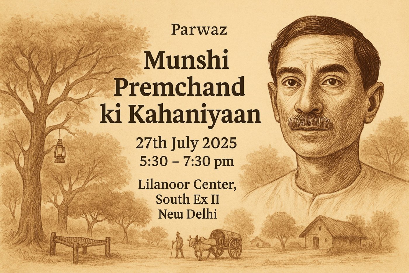 Munshi Premchand ki Kahaniyaan, 27 July | Event in New Delhi | AllEvents