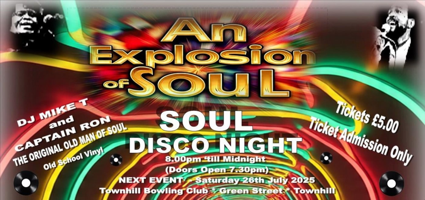 Soul Disco Night, 26 July | Event in Dunfermline | AllEvents