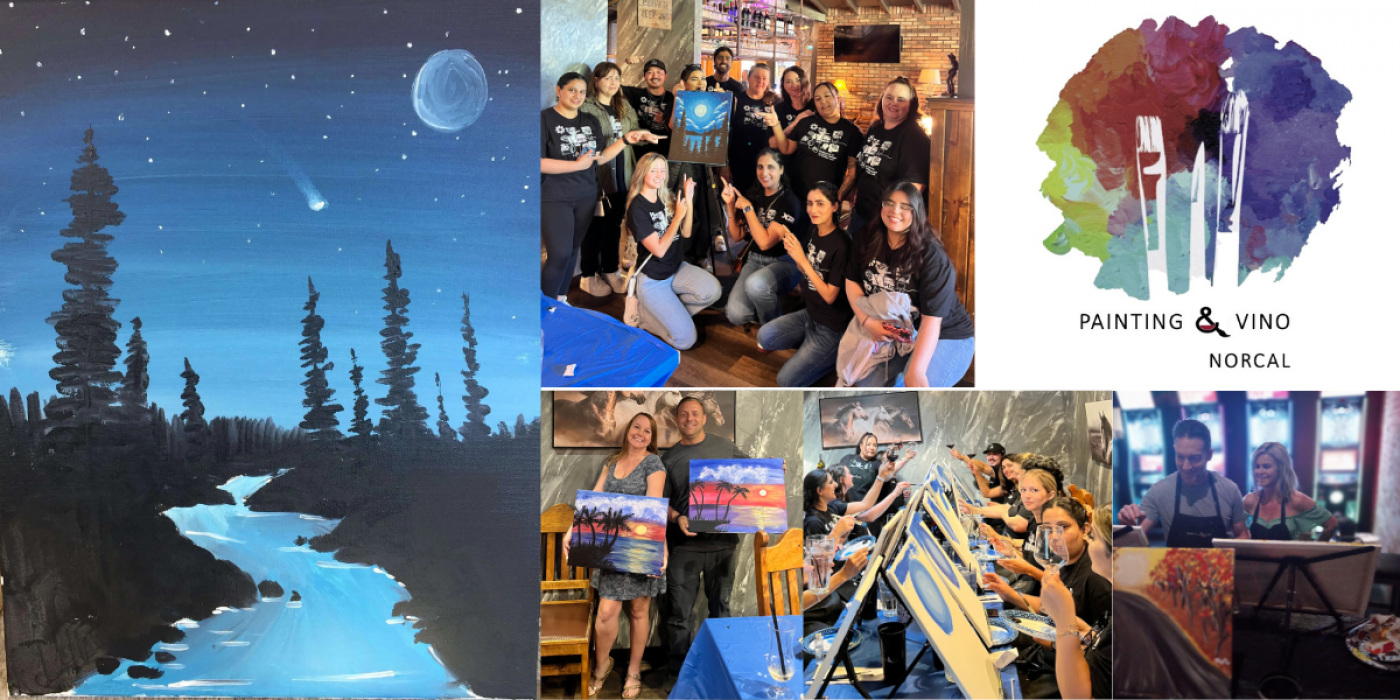 Painting the beautiful Shooting Star paint and sip event, 7 August | Event in Roseville | AllEvents