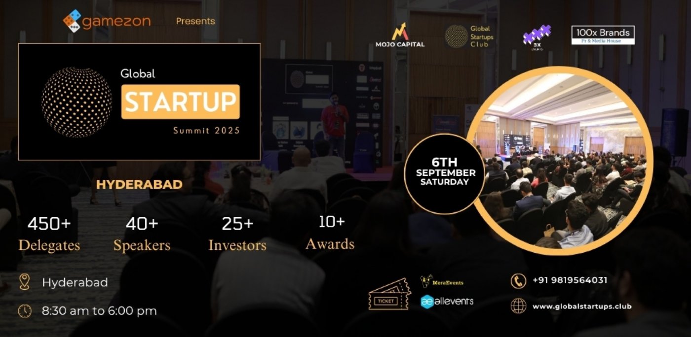 Global Startup Summit | Hyderabad 2025, 6 September | Event in Hyderabad | AllEvents