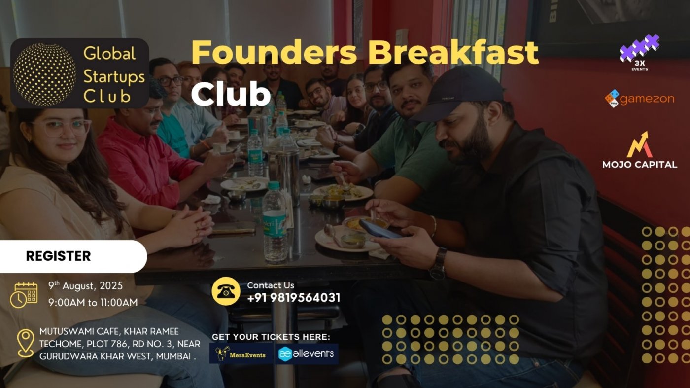 Mumbai Founders Breakfast Club 2025, 9 August | Event in Mumbai | AllEvents