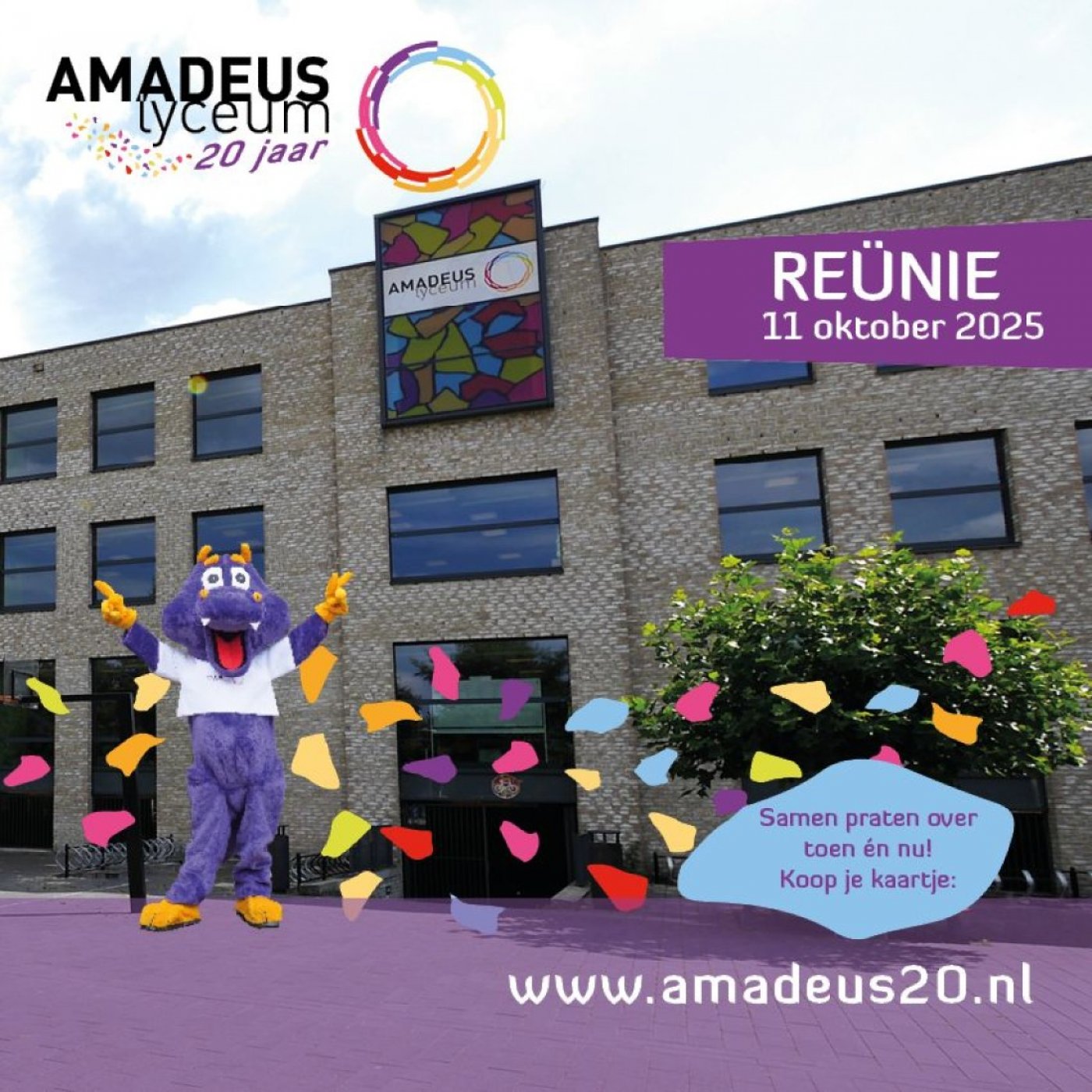 Reünie: Amadeus Lyceum 20 jaar!, 11 October | Event in Utrecht | AllEvents