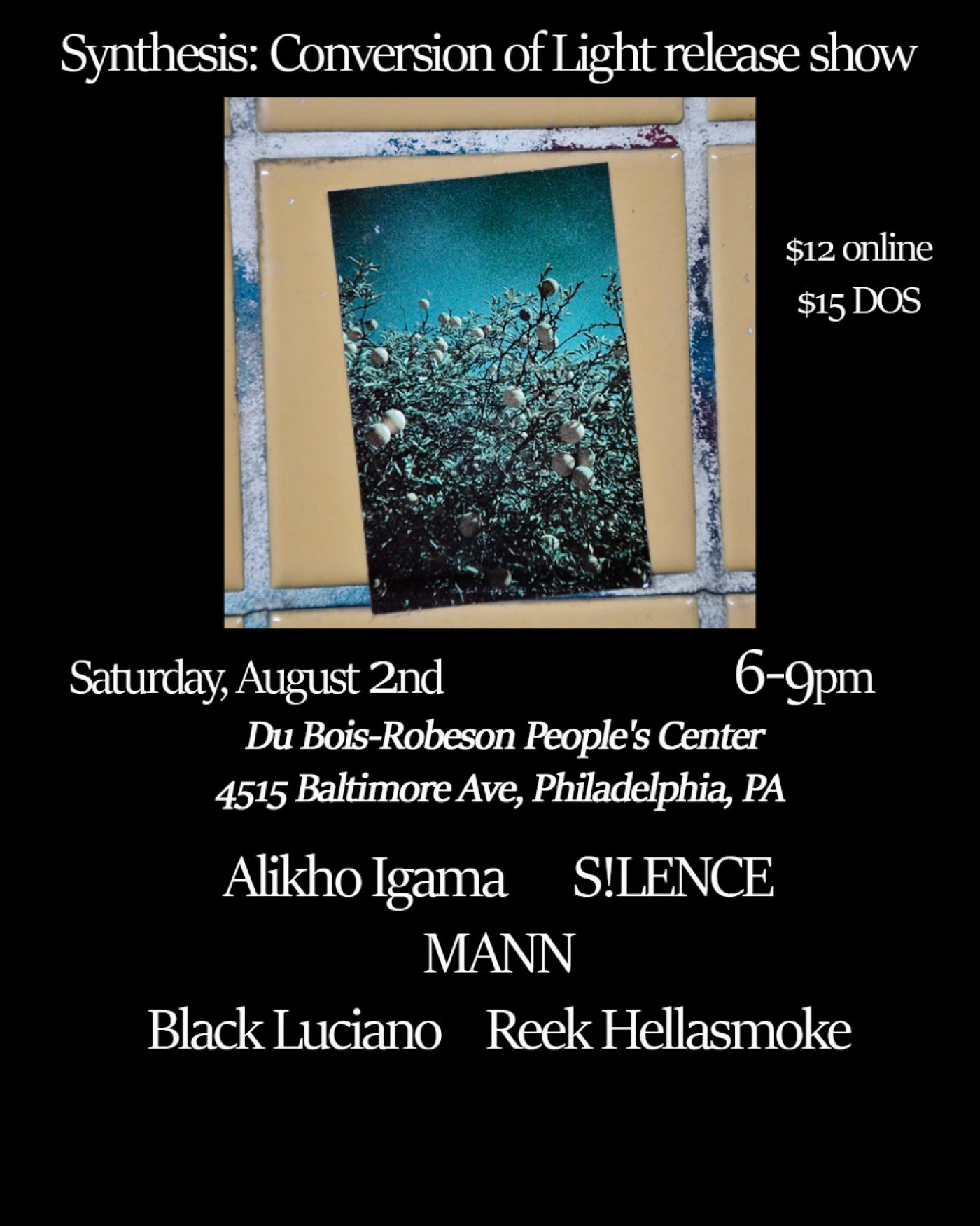 Synthesis: Conversion of Light release show, 2 August | Event in Philadelphia | AllEvents