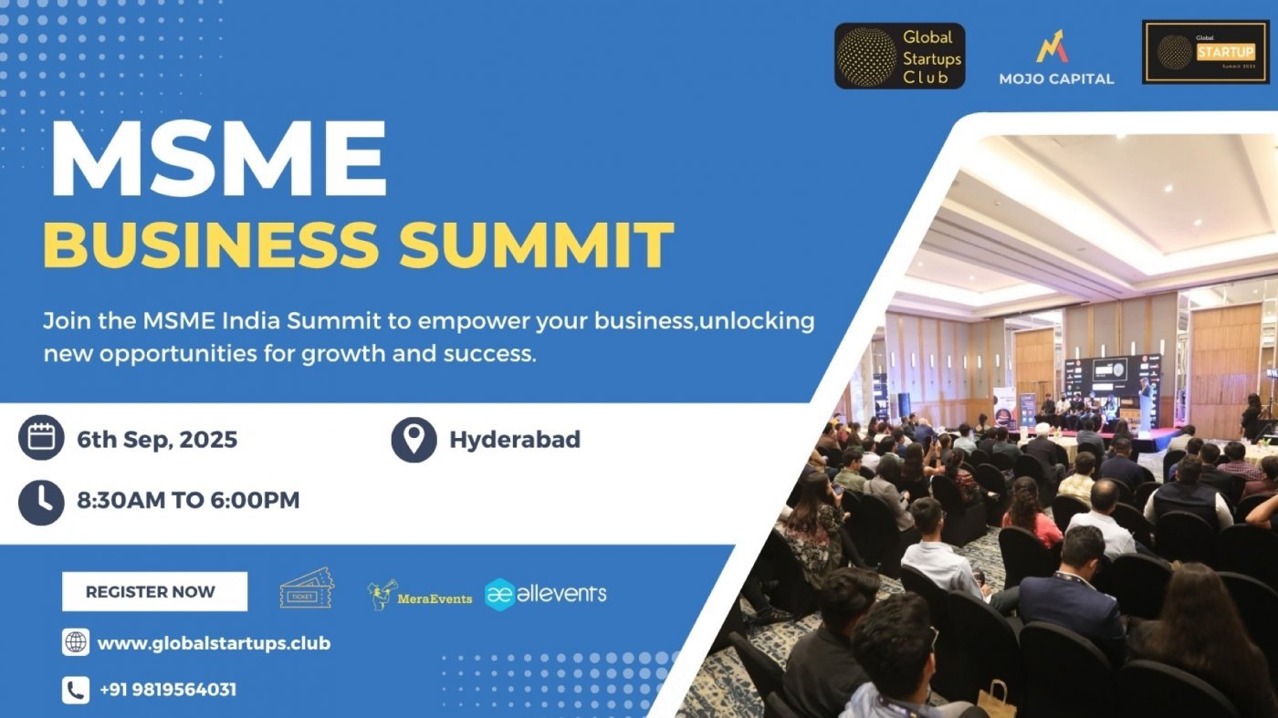 MSME Business Summit India | 2025, 6 September | Event in Hyderabad | AllEvents