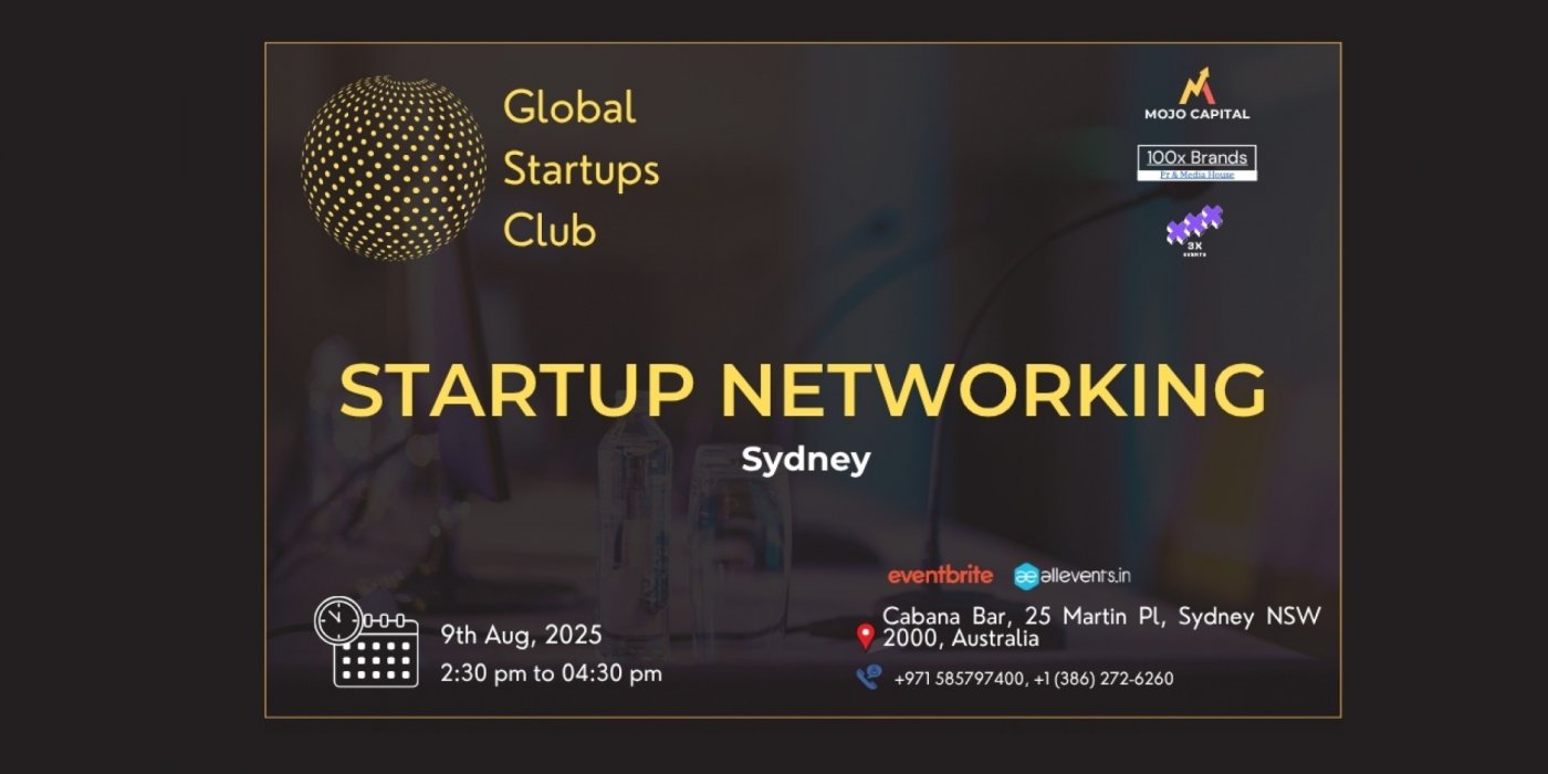 STARTUP NETWORKING Sydney Australia 2025, 9 August | Event in Sydney | AllEvents