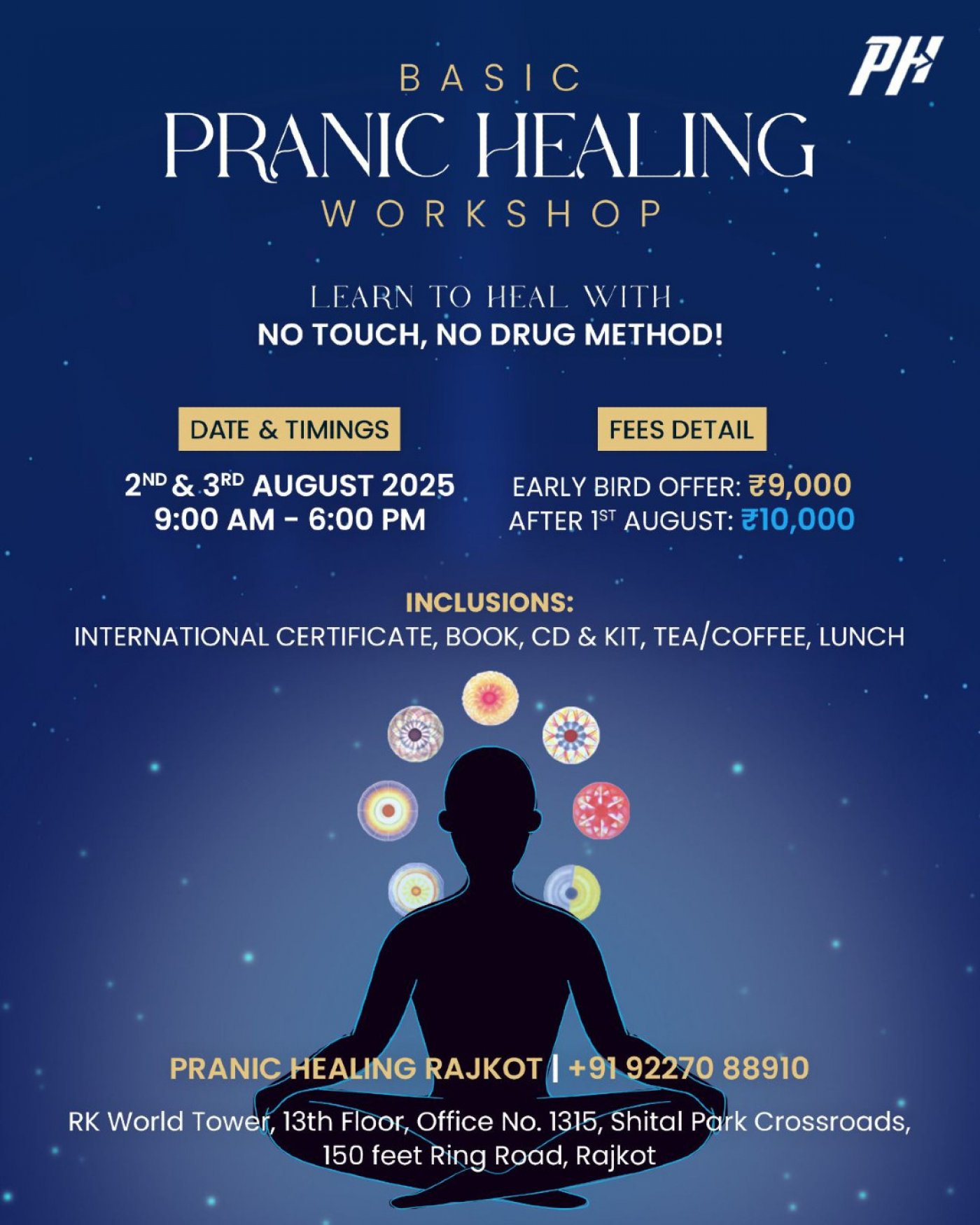 Basic Pranic Healing Workshop (Rajkot), 2 August | Event in Rajkot | AllEvents