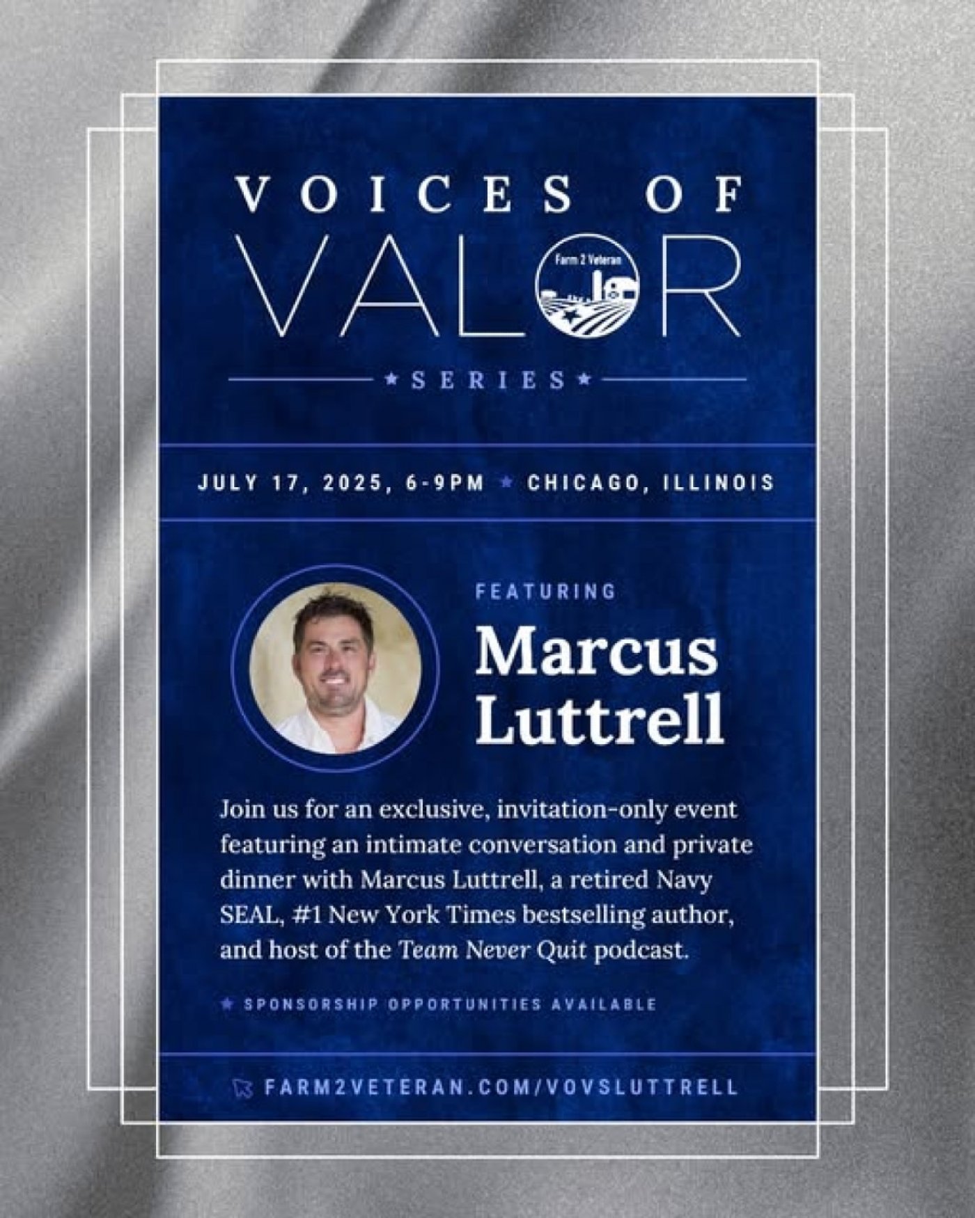 Voices of Valor: An Evening with Marcus Luttrell | Event in Chicago | AllEvents
