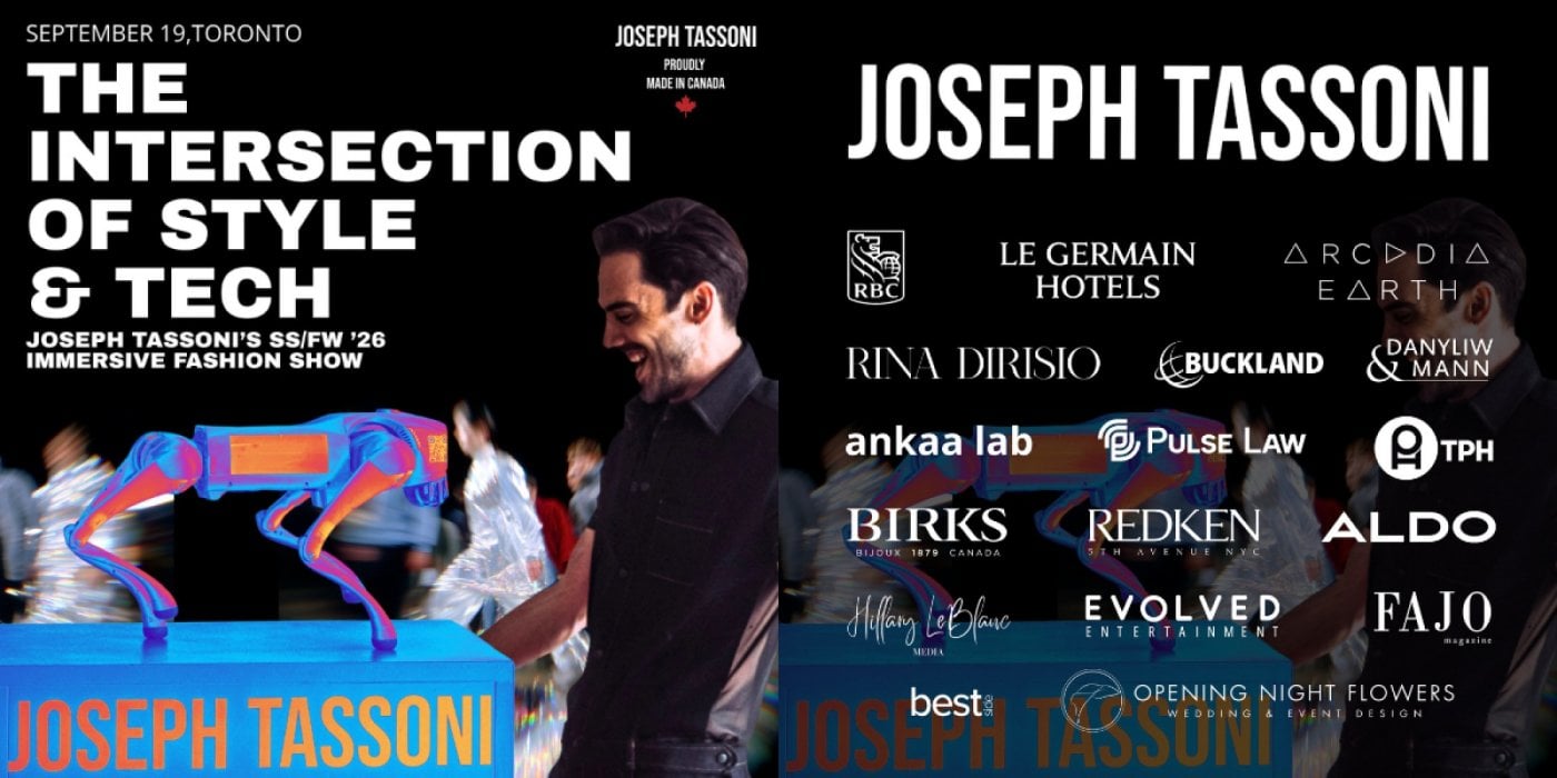 Joseph Tassoni presents SS/FW 26 collection - The Intersection of Style & Tech, 19 September | AllEvents