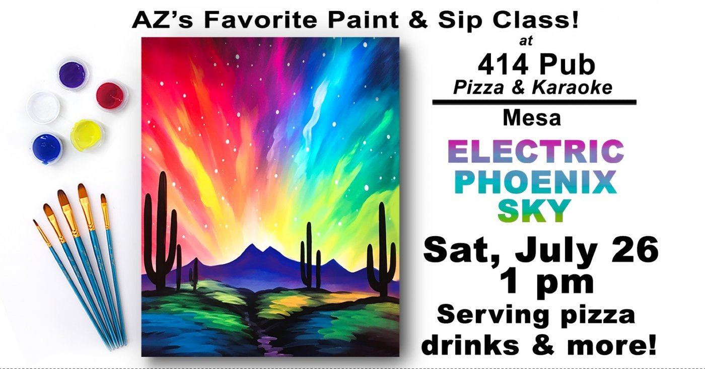 Electric Phoenix Sky - Paint and Sip Party!, 26 July | Event in Mesa | AllEvents