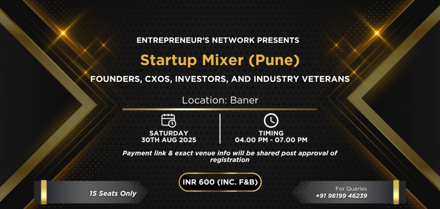 Startup Mini-Mixer (Pune), 30 August | Event in Pimpri Chinchwad | AllEvents