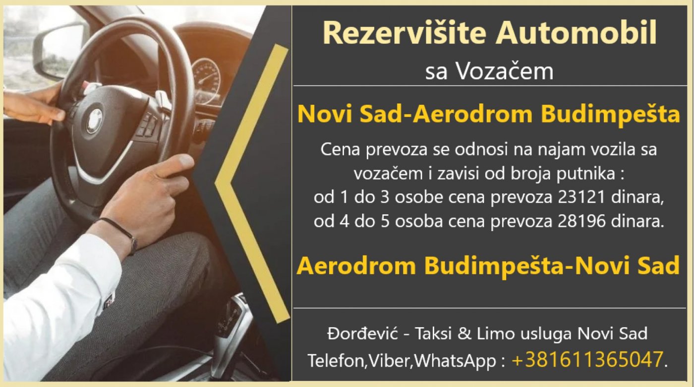 Aerodrom Budimpešta Novi Sad Rezervišite Automobil sa Vozačem | Event in Novi Sad | AllEvents