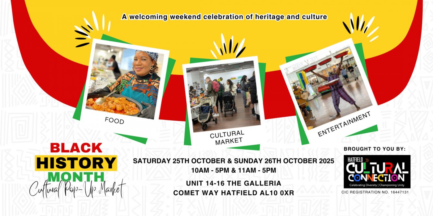 Black History Month Pop-Up Market and Workshop Weekend, 26 October | Event in Hatfield | AllEvents