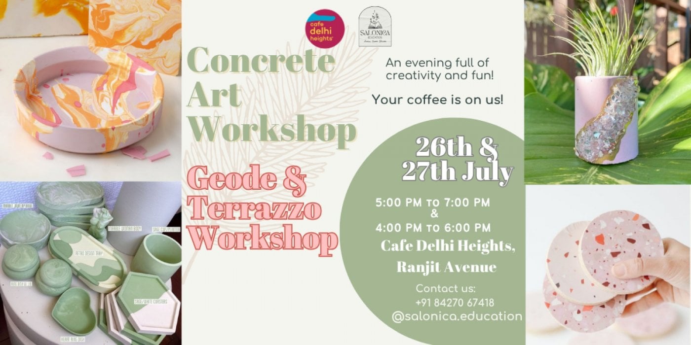 Concrete Art Workshop and Geode & Terrazzo Workshop, 26 July | Event in Amritsar | AllEvents