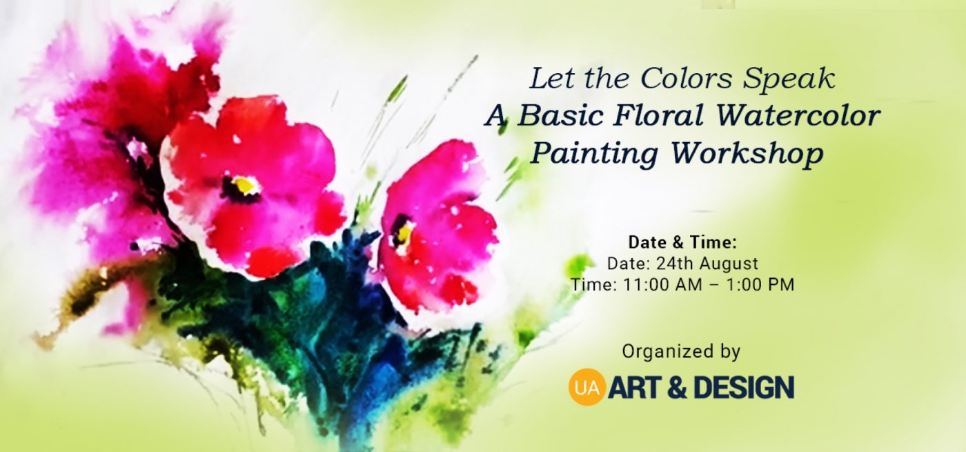 Let the Colors Speak: A Basic Floral Watercolor Painting Workshop | Online Event | AllEvents