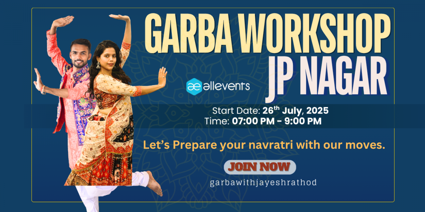 Garba Workshop in JP Nagar with Jayesh Rathod, 26 July | Event in Bangalore | AllEvents