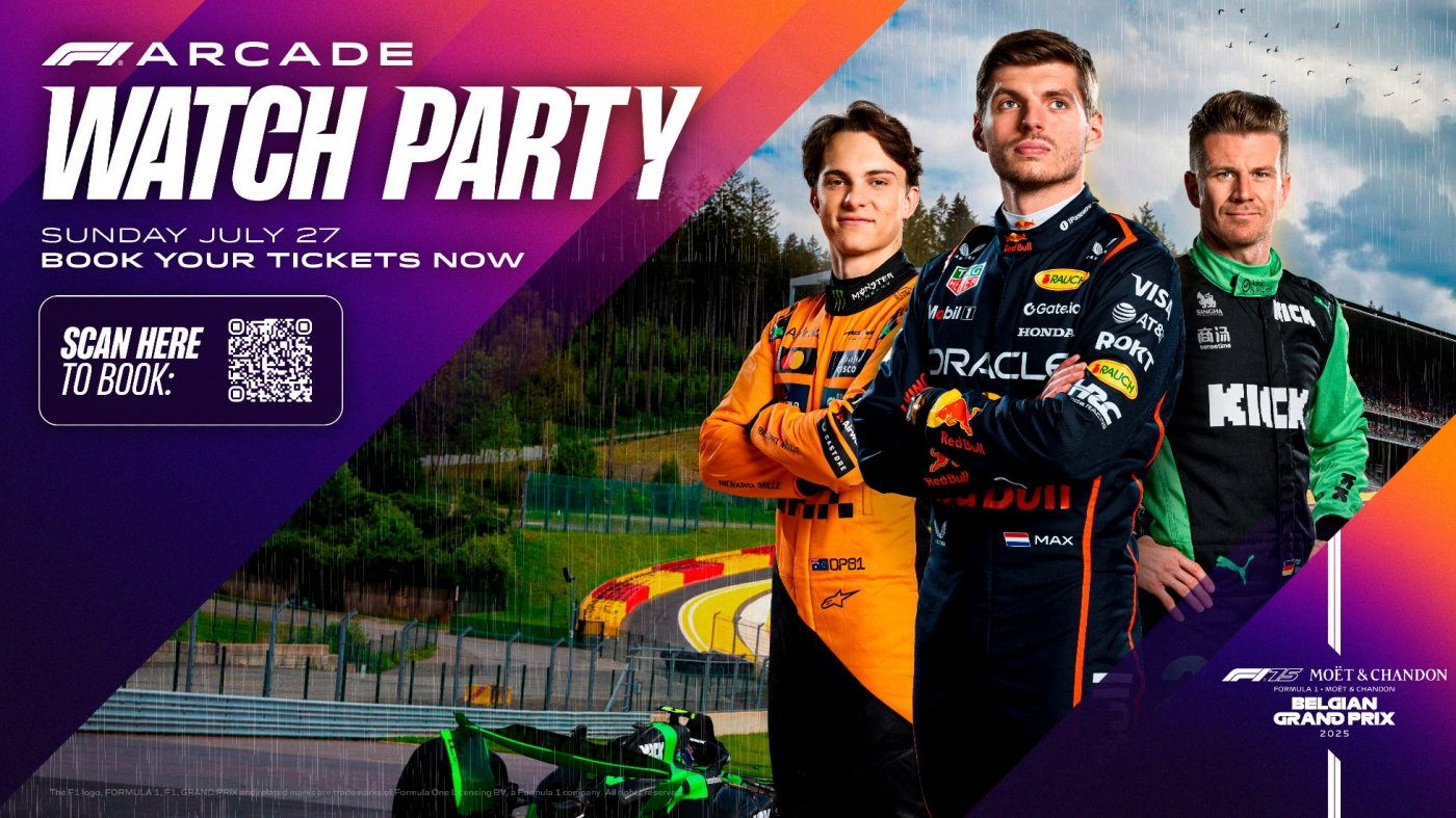 OFFICIAL F1® ARCADE SPA-FRANCORCHAMPS WATCH PARTY, 27 July | Event in Philadelphia | AllEvents