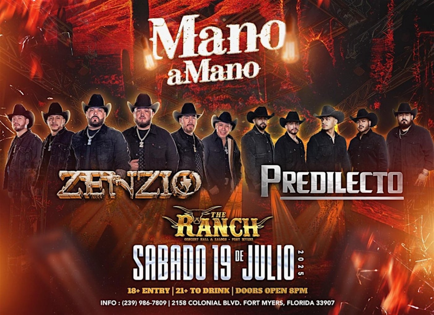 The Ranch Fort Myers - Zenzio, Predilecto Mano a Mano, 19 July | Event in Fort Myers | AllEvents