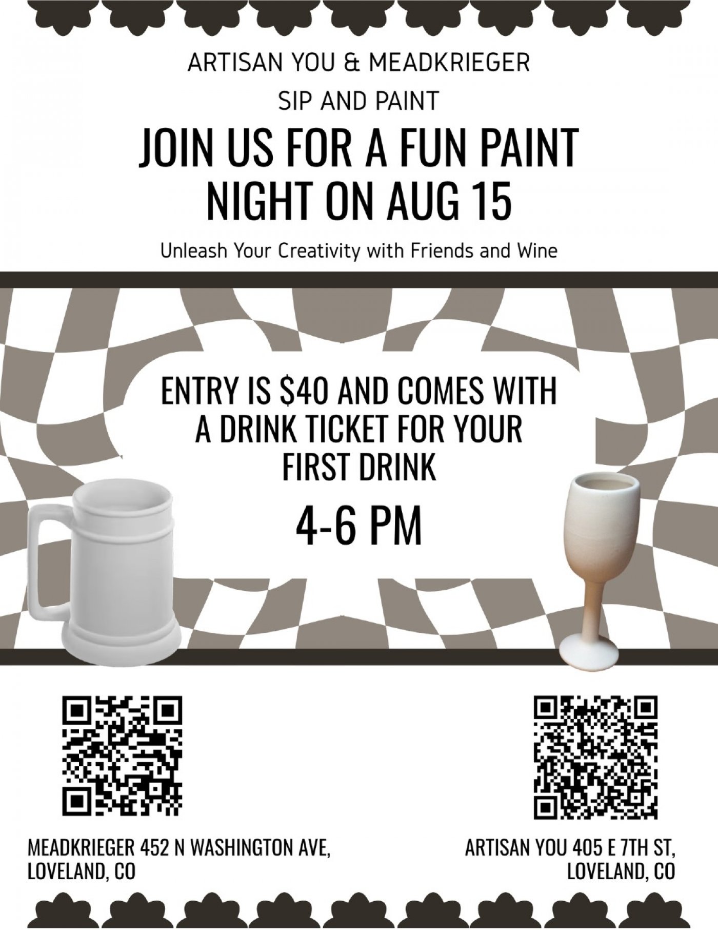 Paint Your Own Pottery Patio Event by Artisan You, 15 August | Event in Loveland | AllEvents